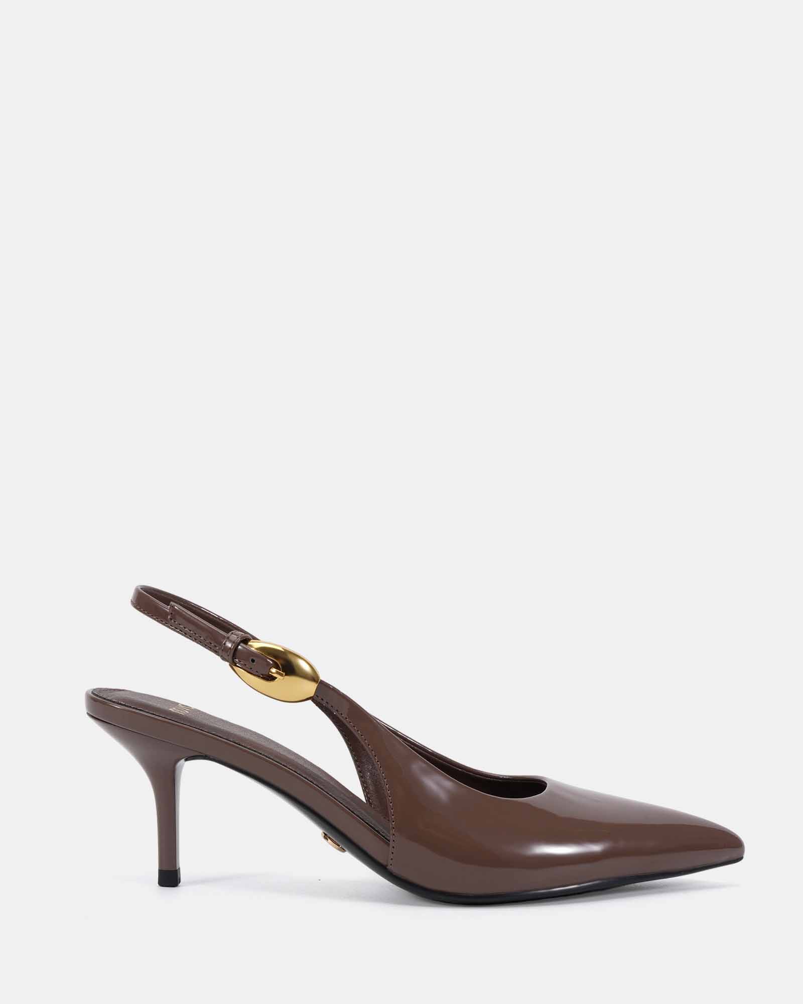ICONIC ICE COFFEE PATENT Pumps | Buy Women's HEELS Online | Novo Shoes