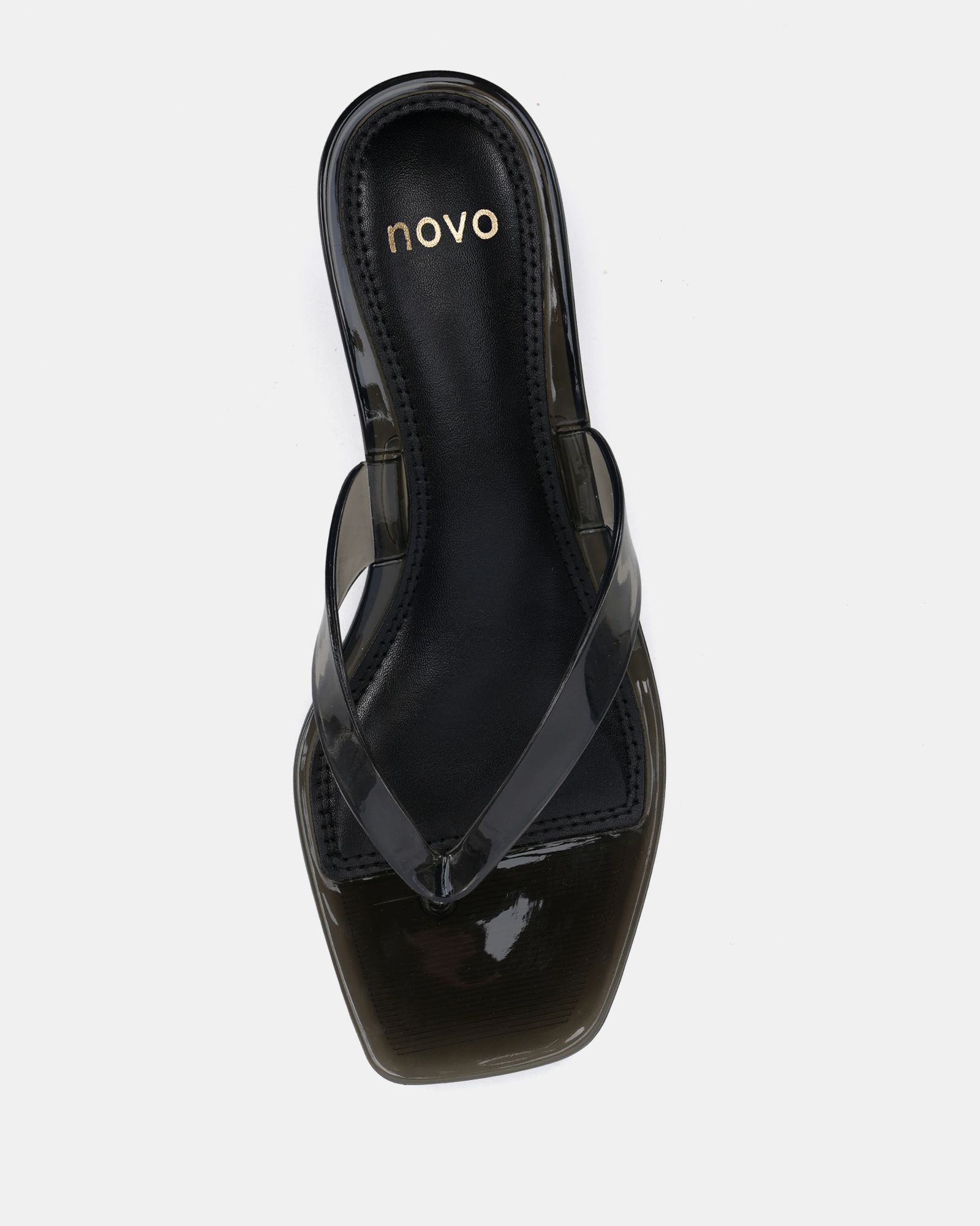 FLO BLACK Low Heels | Buy Women's HEELS Online | Novo Shoes