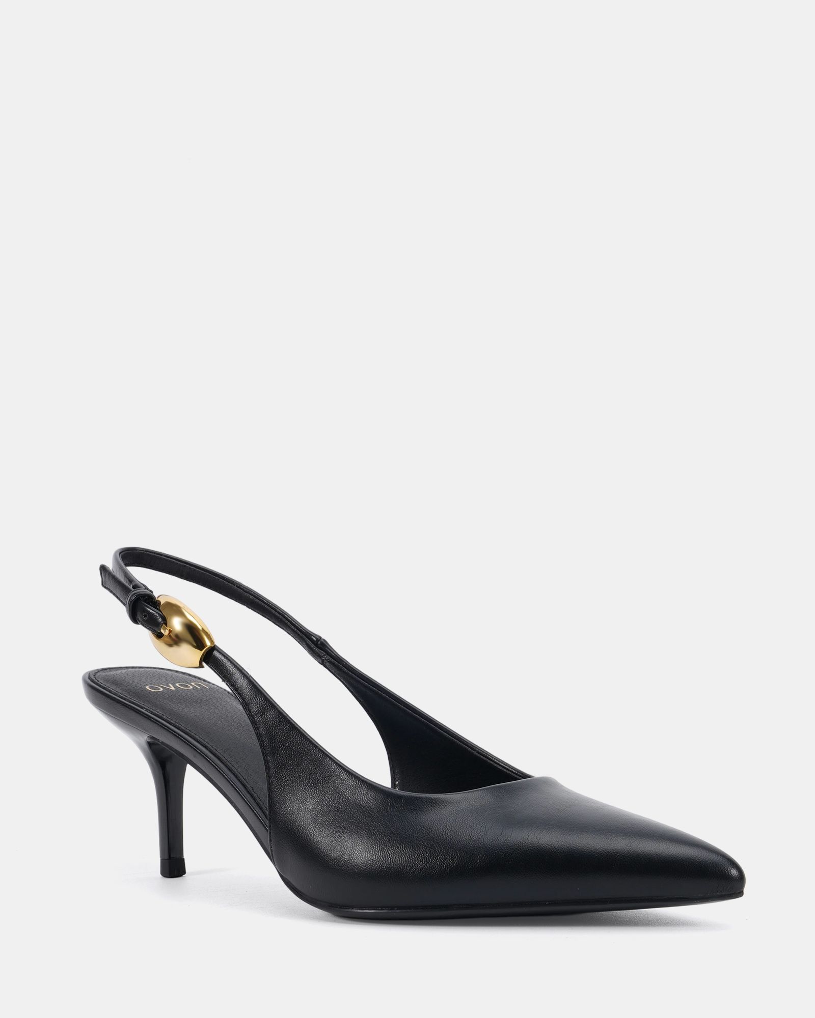 ICONIC Black Smooth Pumps | Buy Women's HEELS Online | Novo Shoes